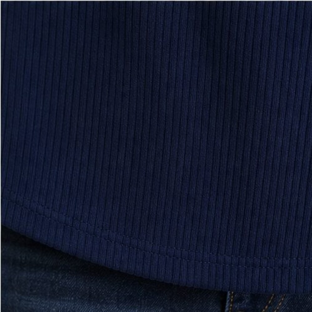 Navy Wrap Blouse - Picture 6 of 6